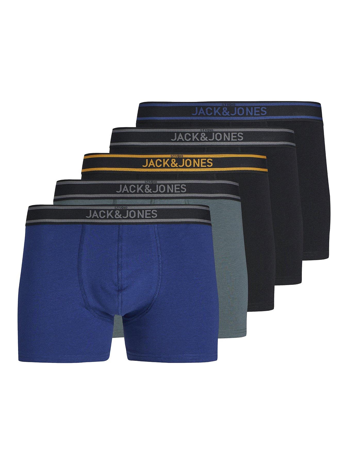 undefined Boys 5 Pack Marc Solid Trunks - Charcoal Gray