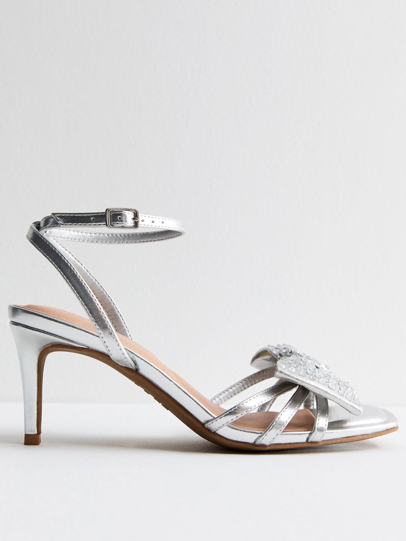 Silver Heels Womens Silver Sandals Silver Shoes Very