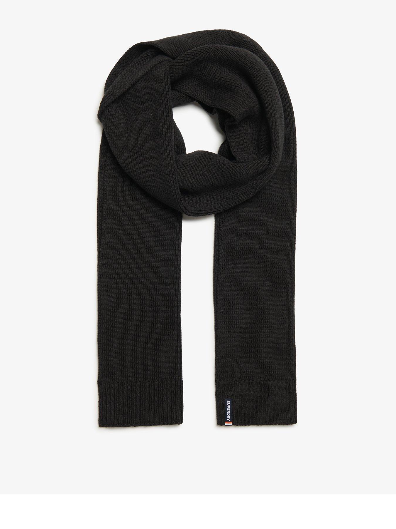 undefined Essential Logo Knitted Scarf - Black