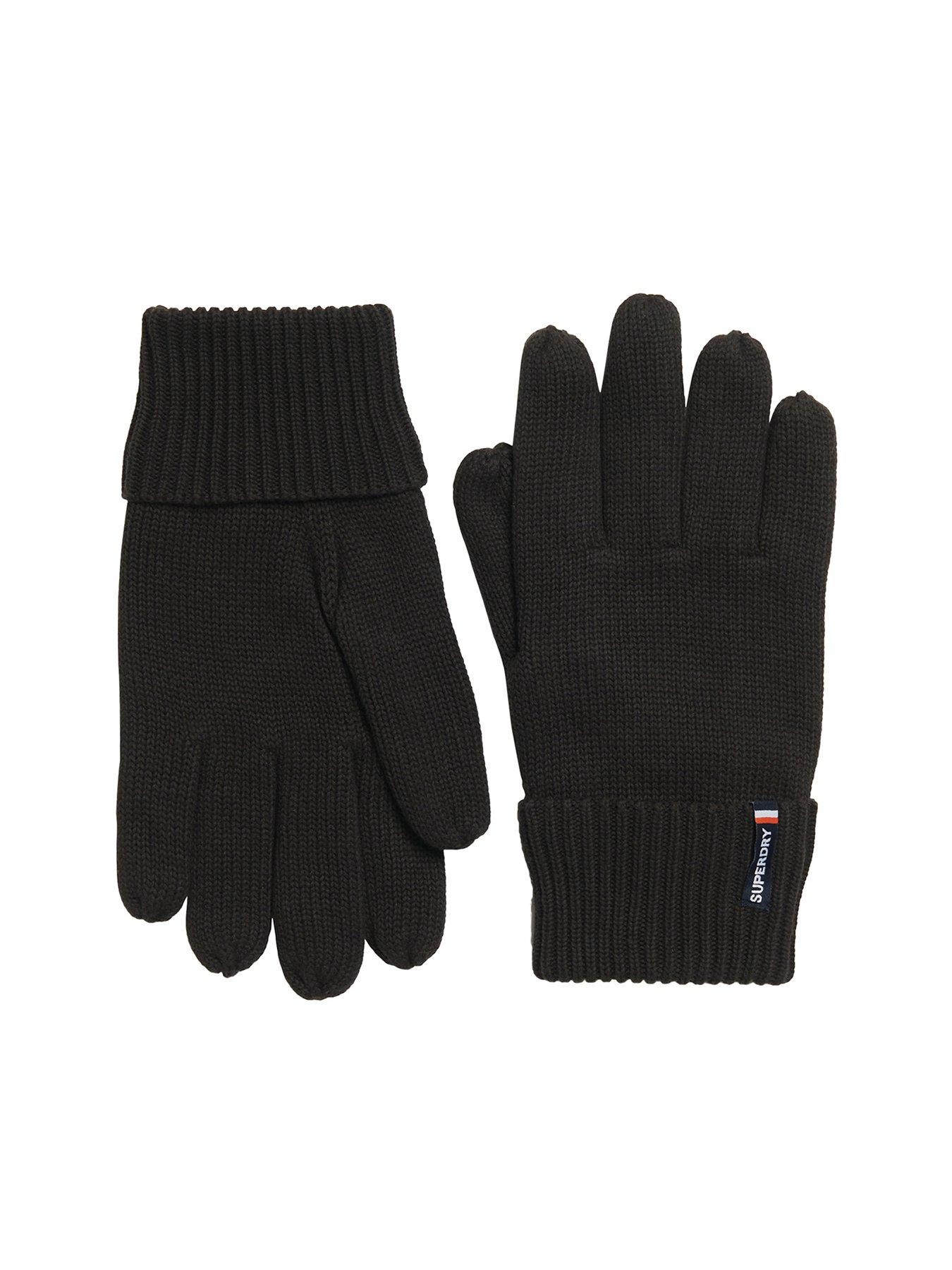 undefined Essential Logo Knitted Gloves - Black