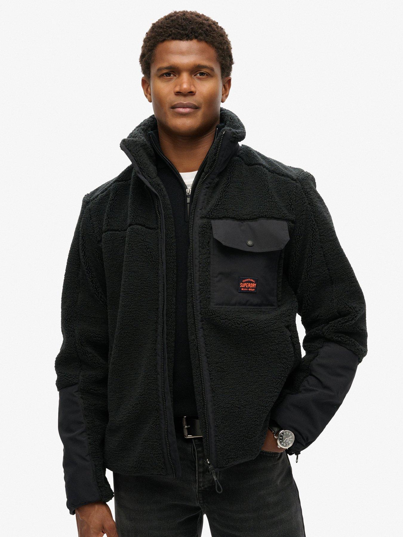 Mens superdry fleece jacket best sale