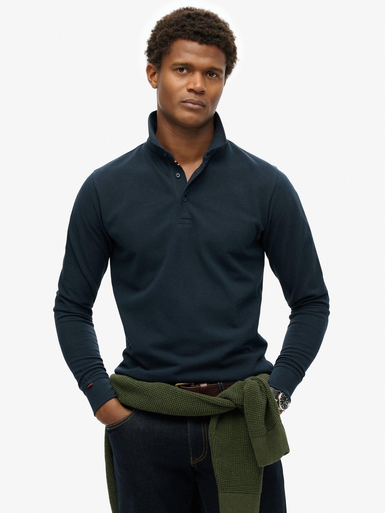 Superdry navy polo shirt new arrivals