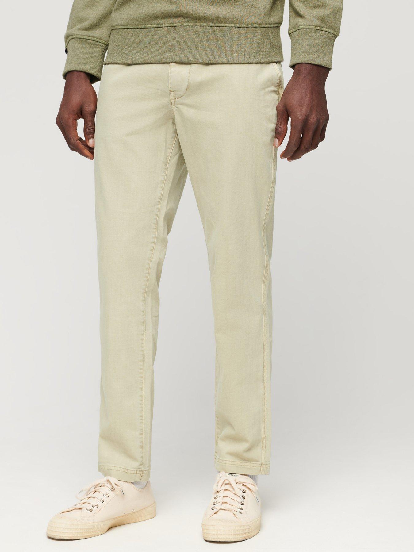 undefined International Slim Fit Chino Trousers - Light Grey