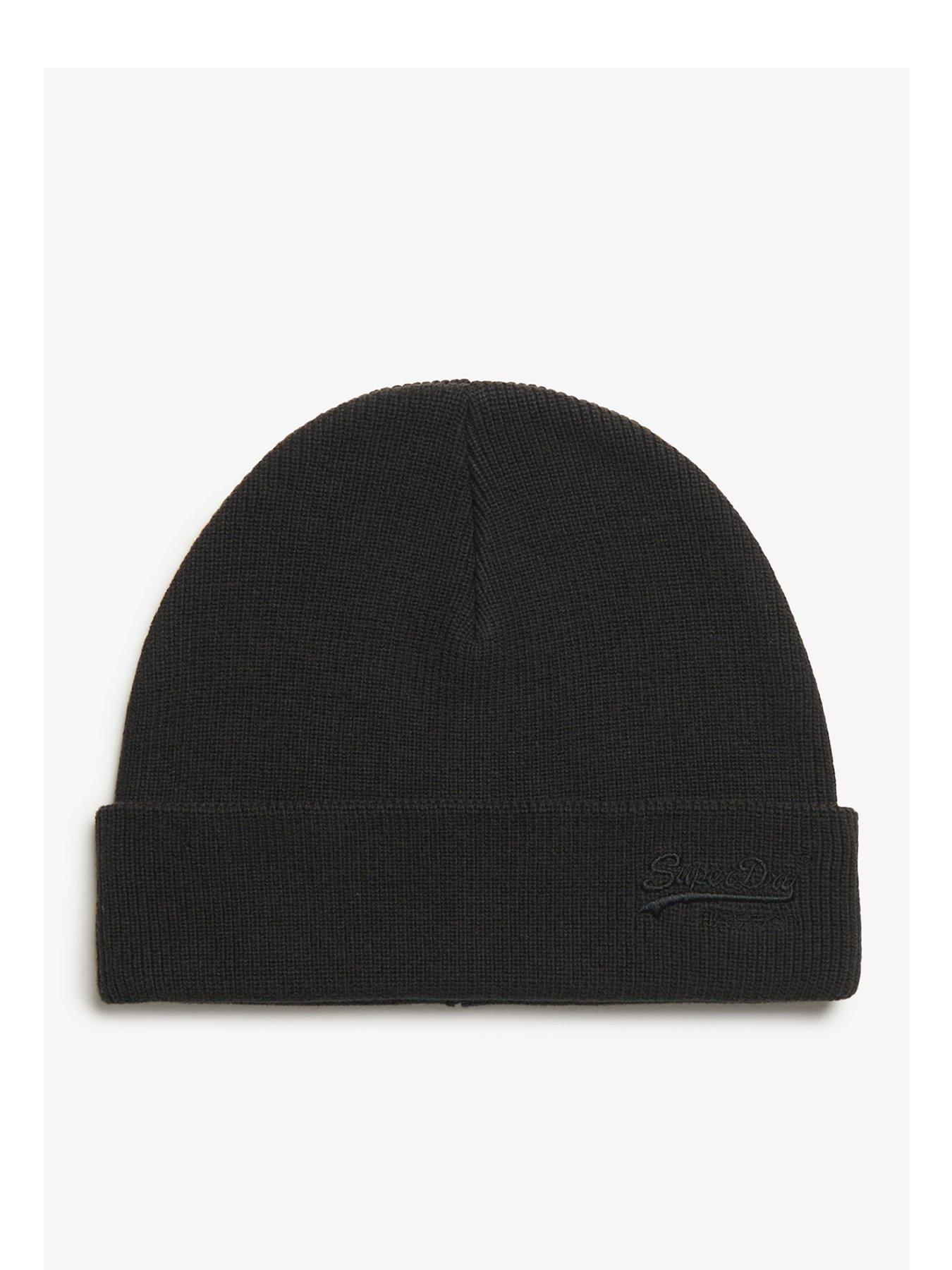 undefined Essential Logo Knitted Beanie Hat - Black