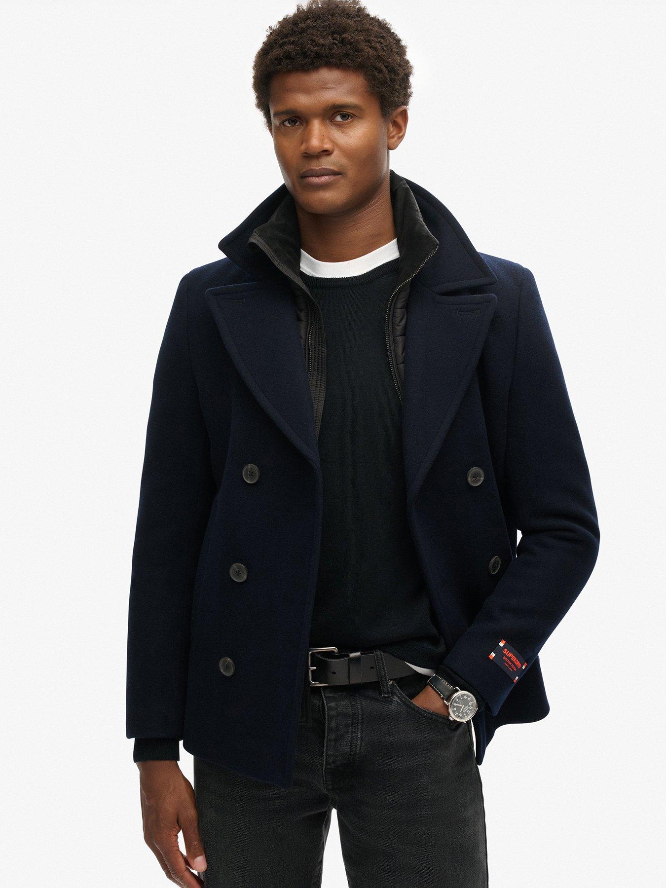 undefined Tailored 2 In 1 Peacoat - Navy