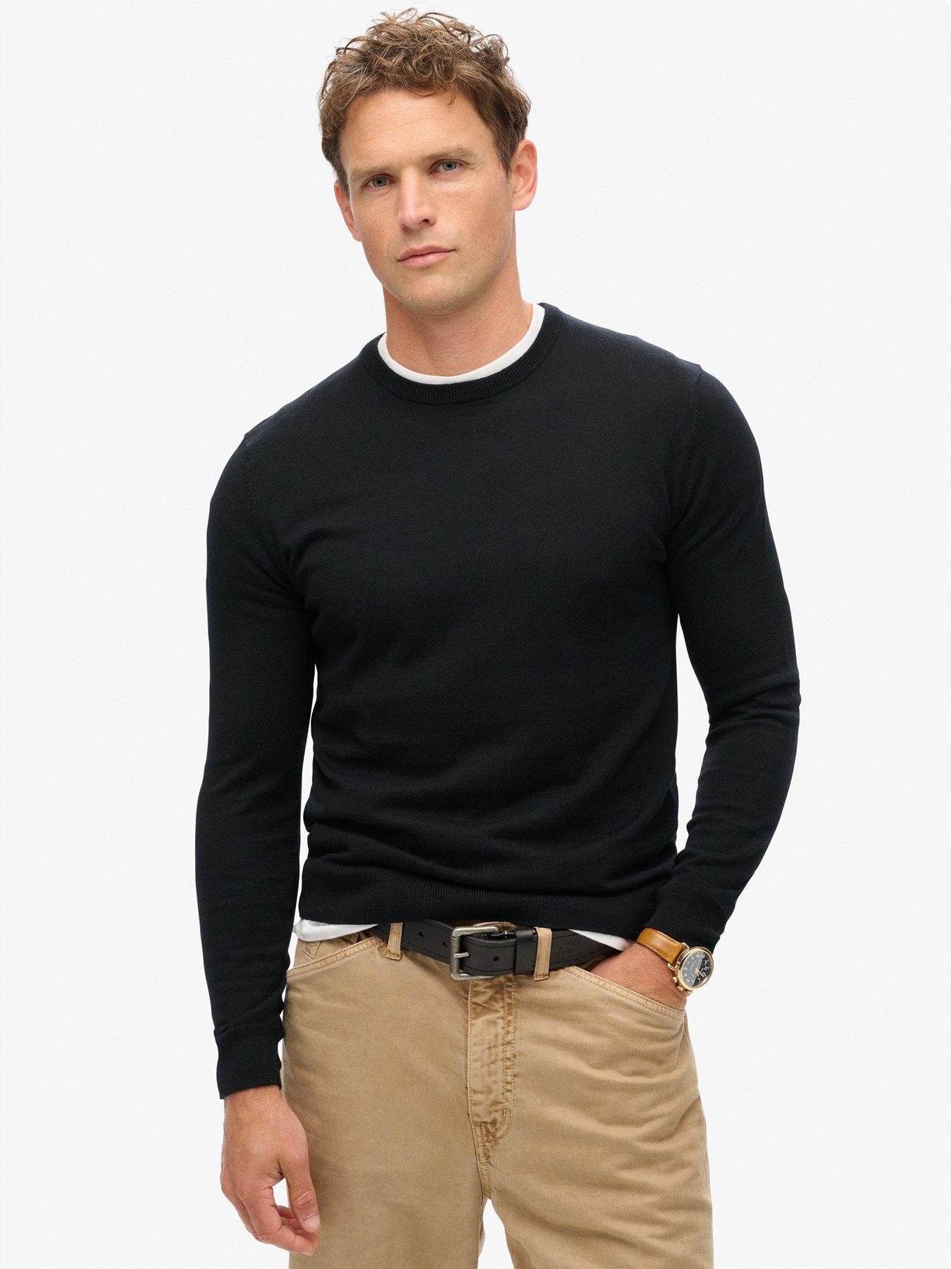 undefined Essential Cashmere Blend Knitted Jumper - Black