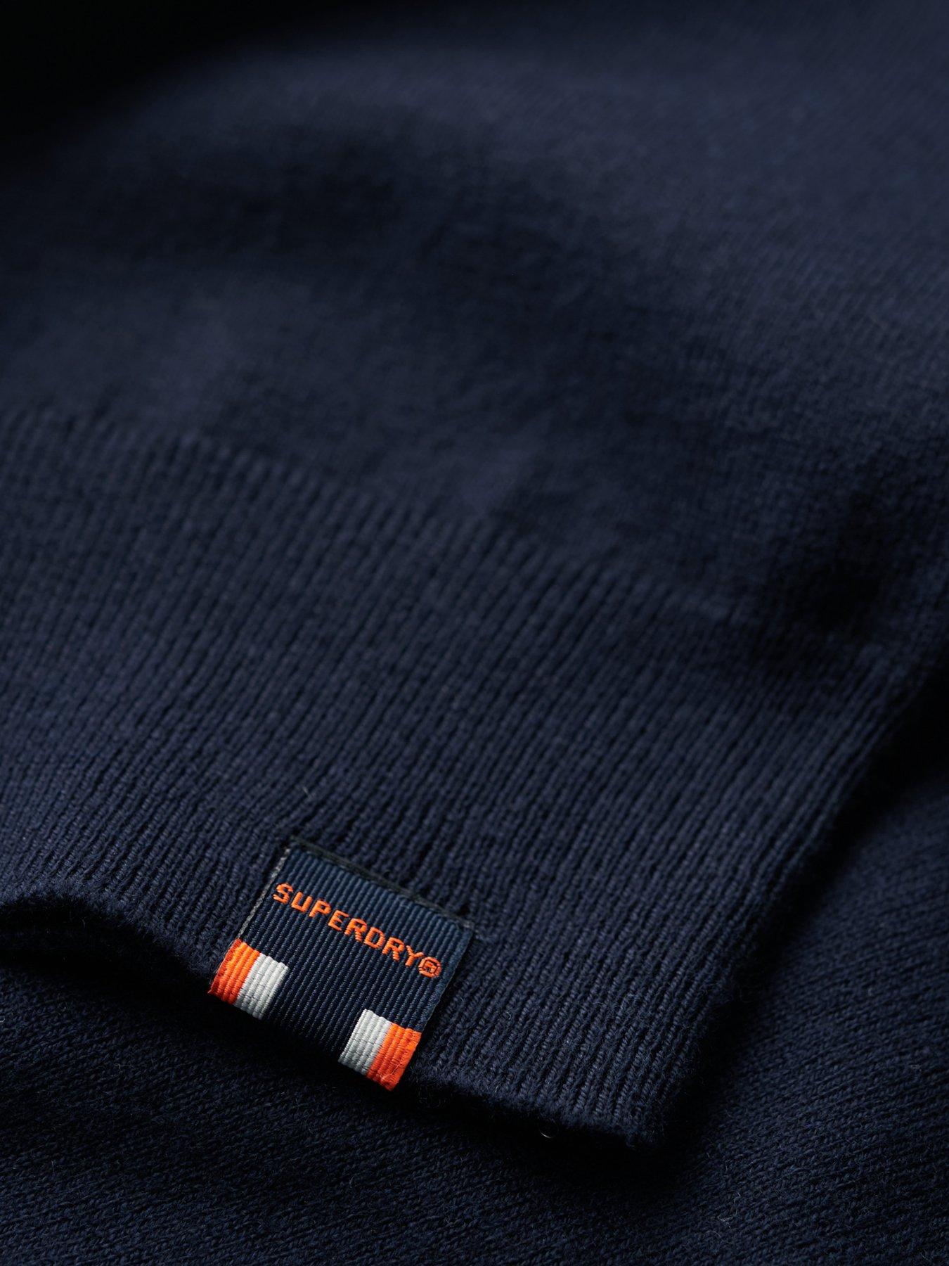Image 6 of 6 of Superdry Essential Cashmere Blend Knitted Jumper - Navy