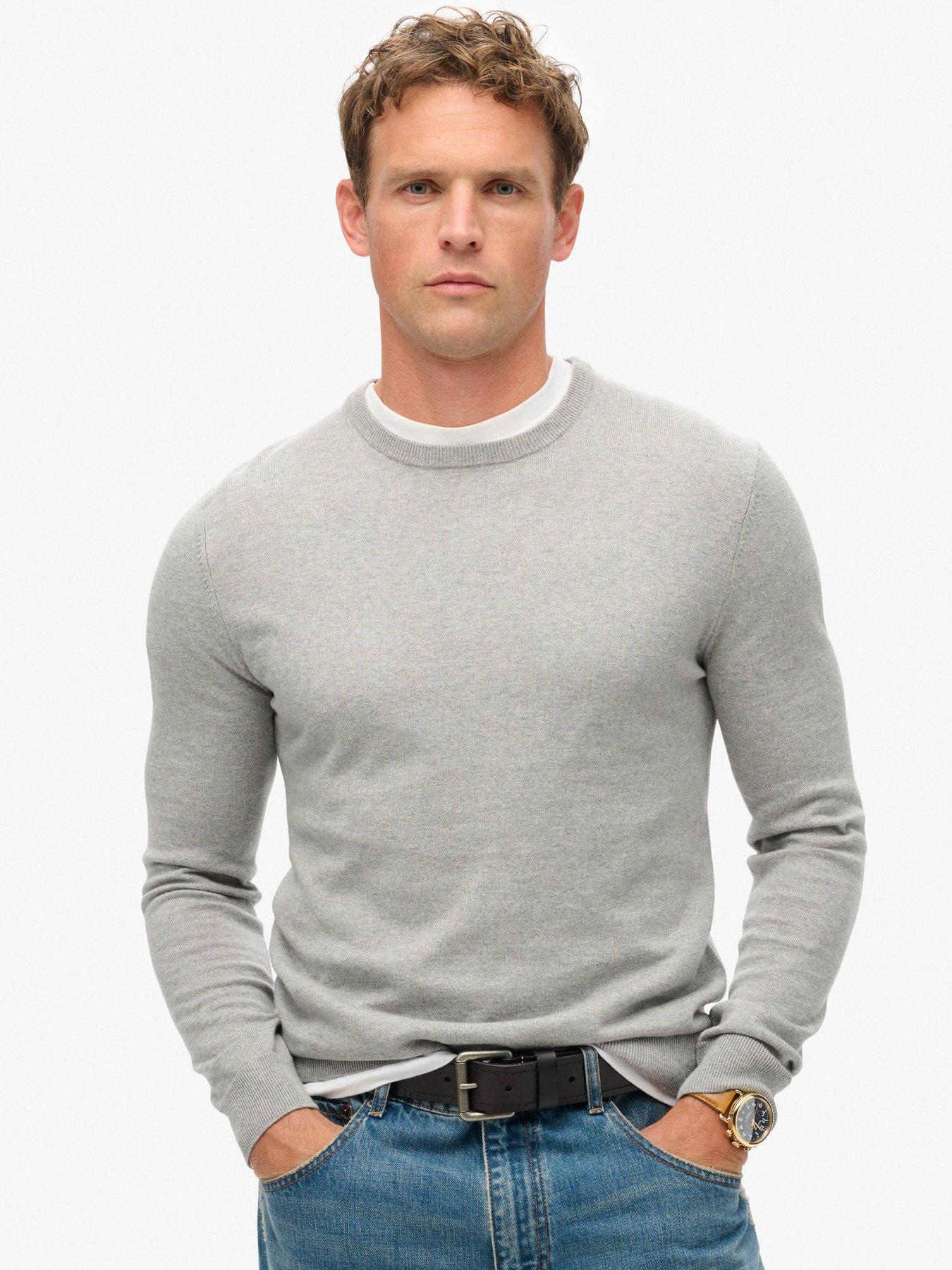 undefined Essential Cashmere Blend Knitted Jumper - Grey