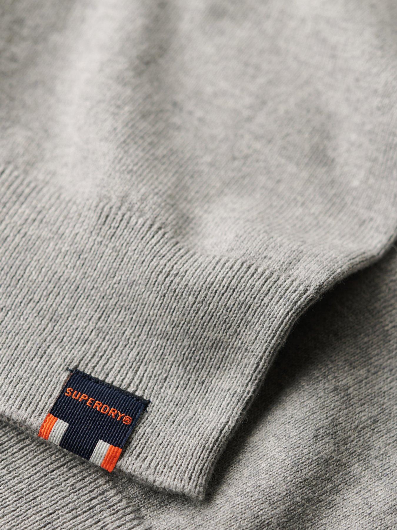 Image 5 of 6 of Superdry Essential Cashmere Blend Knitted Jumper - Grey