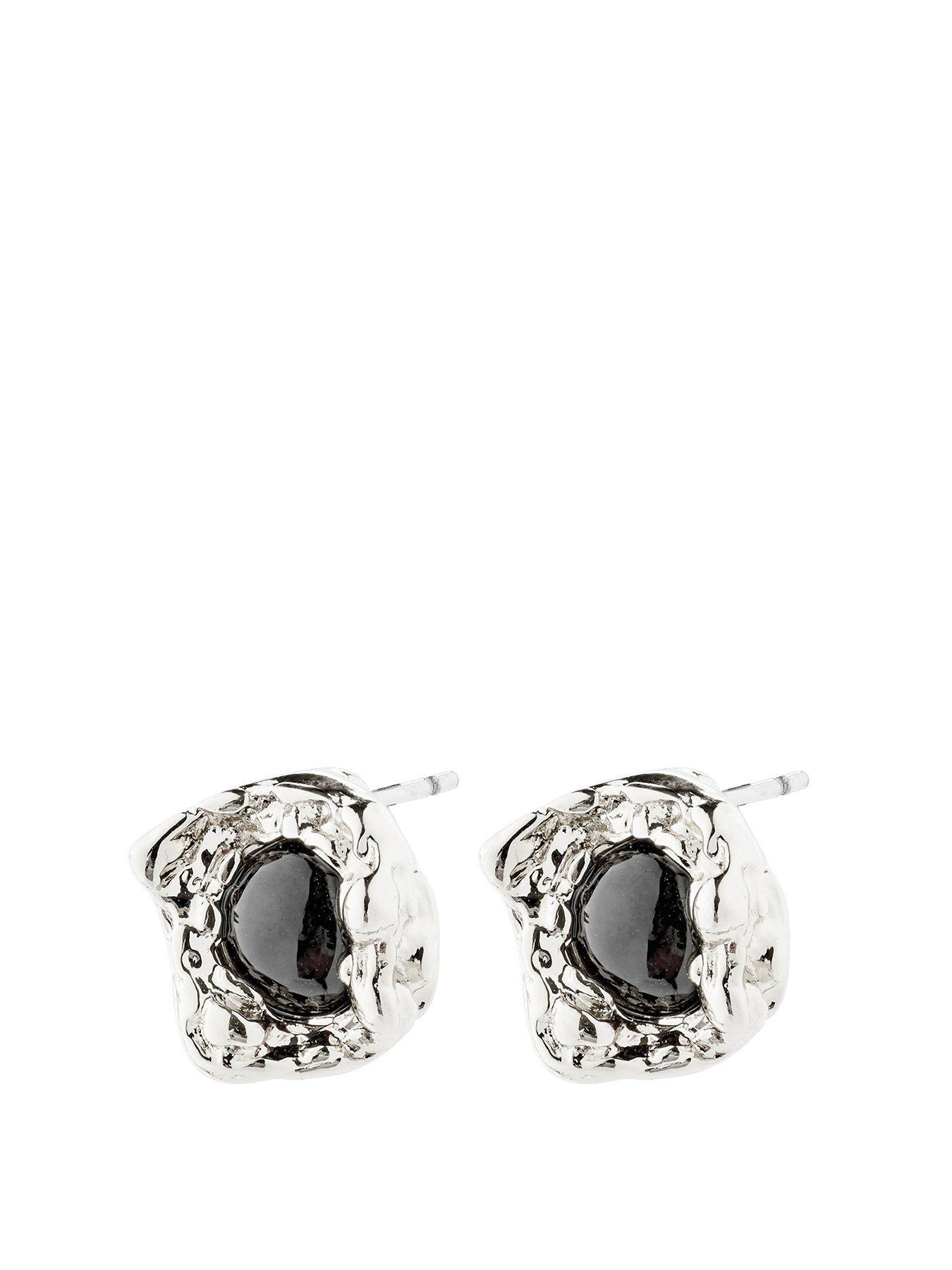 Product photograph of Pilgrim Ryper Recycled Earrings Silver-plated from very.co.uk