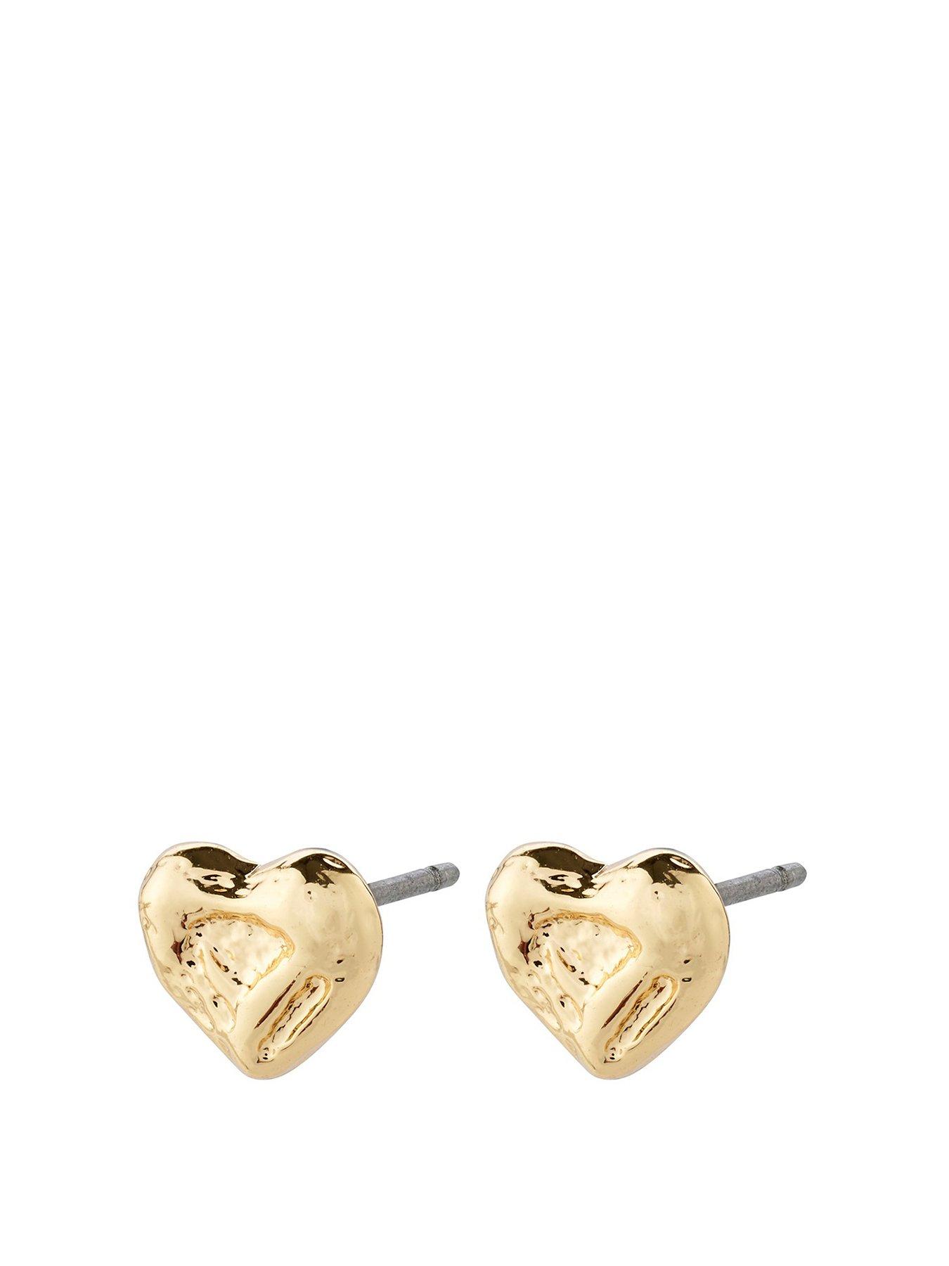 Product photograph of Pilgrim Arlet Earrings Gold-plated from very.co.uk