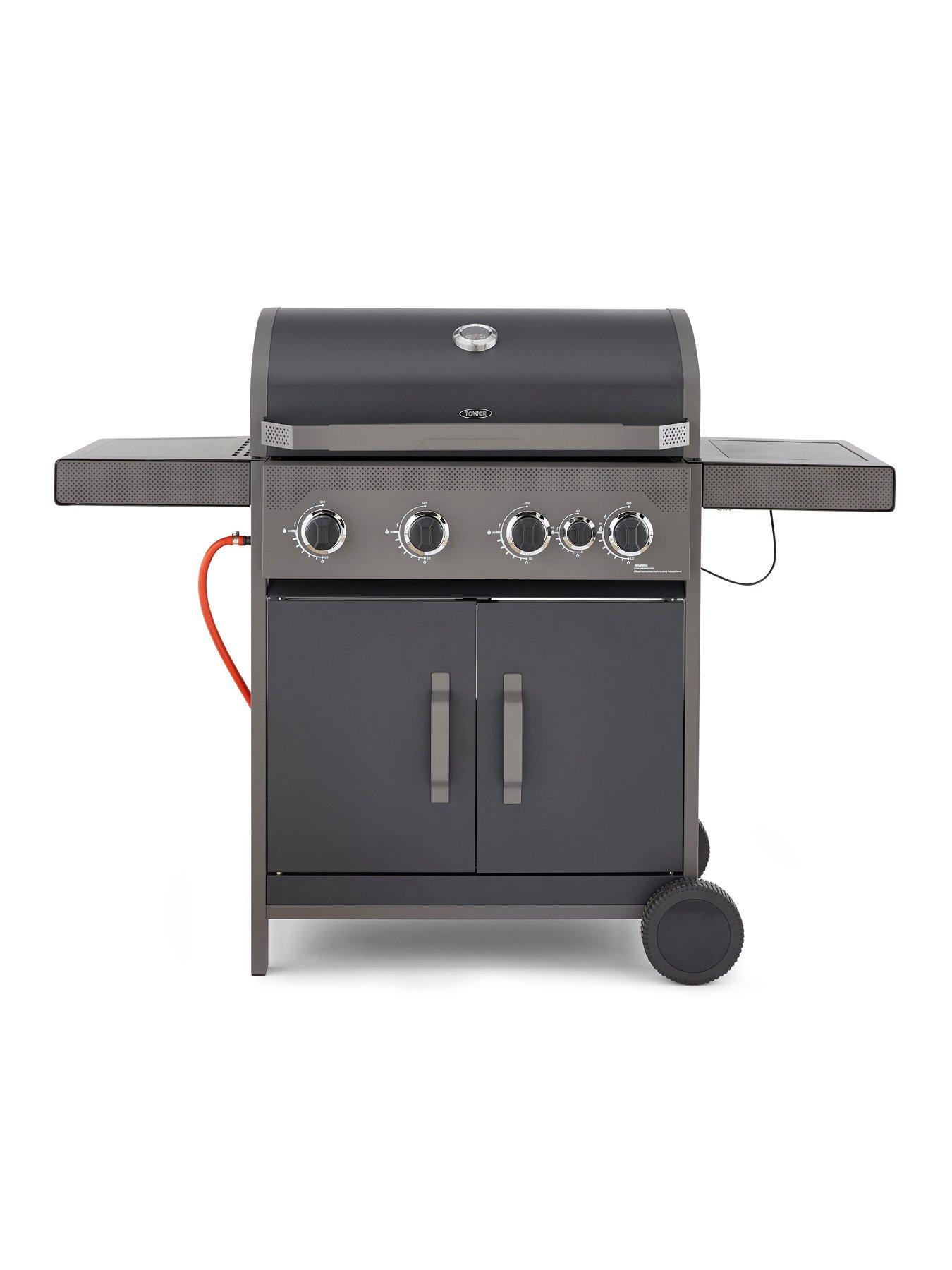 Product photograph of Tower Stealth 4000 Four Burner Bbq With Side Burner from very.co.uk