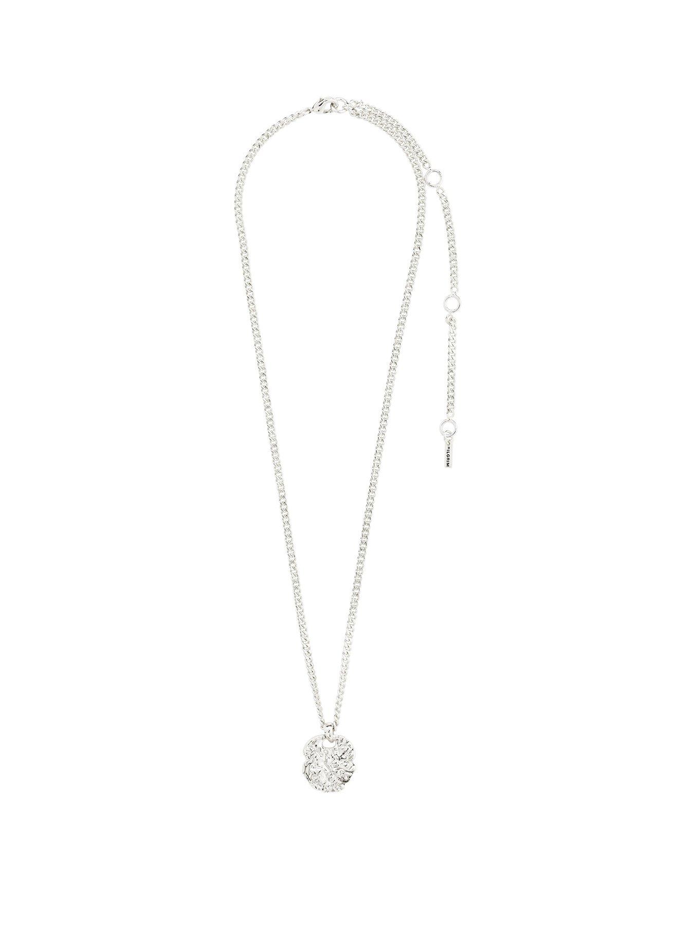 undefined SCOTTIE coin necklace silver-plated