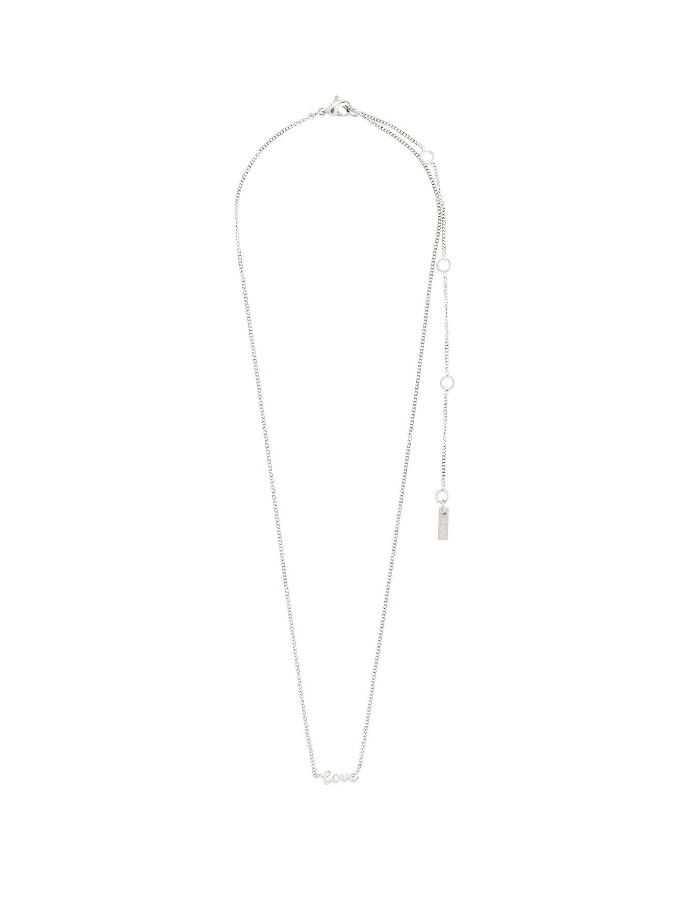 Pilgrim LOVE necklace silver-plated
