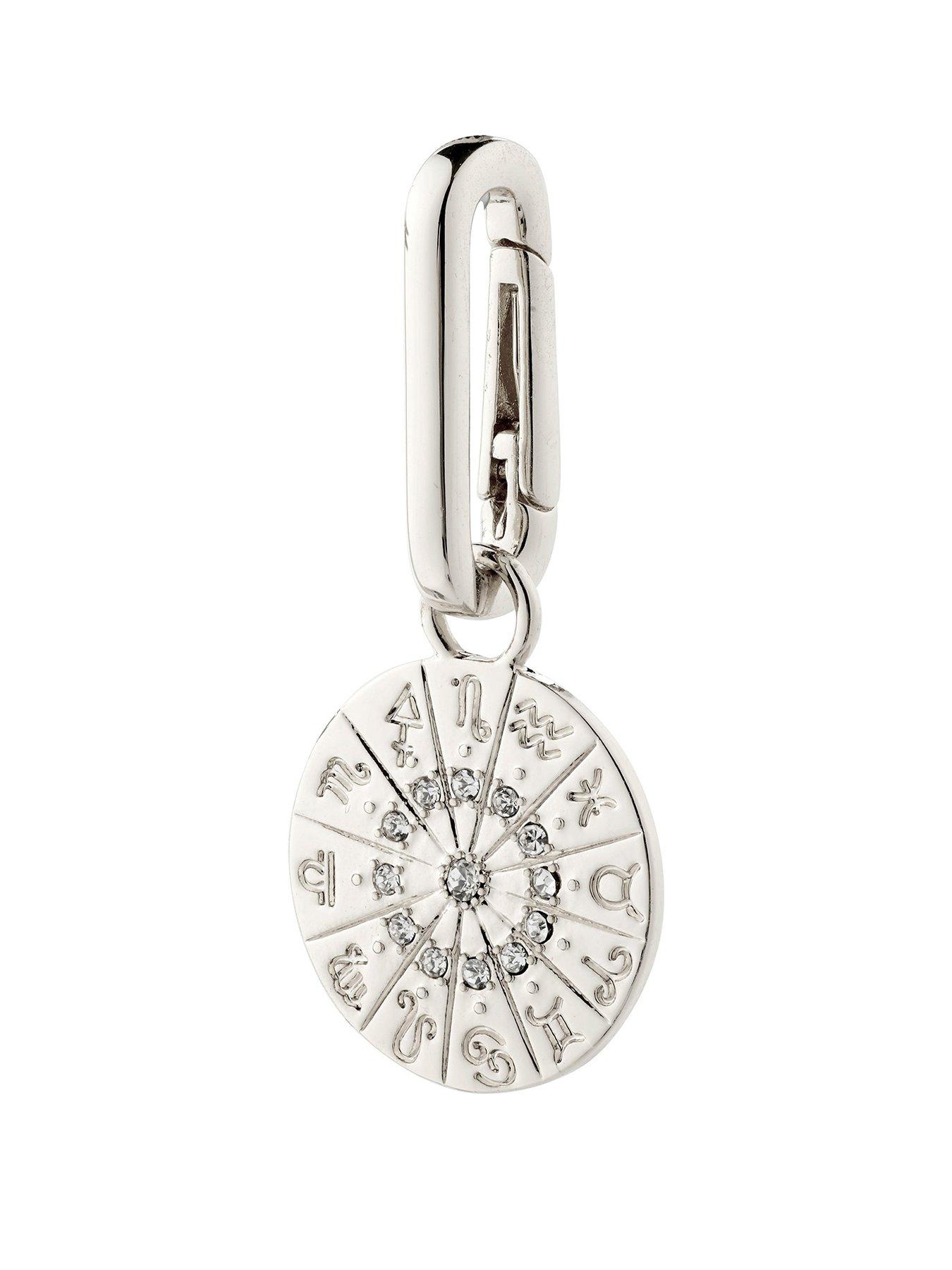 undefined CHARM horoscope pendant, silver-plated
