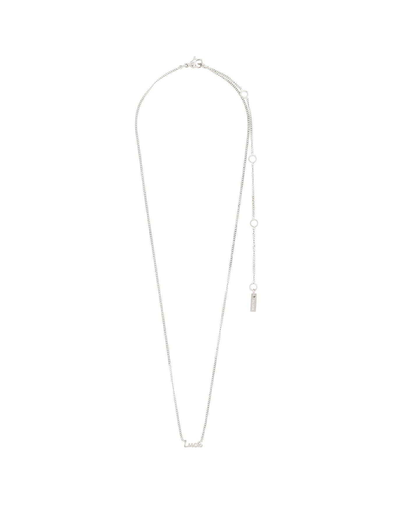 undefined LUCK necklace silver-plated