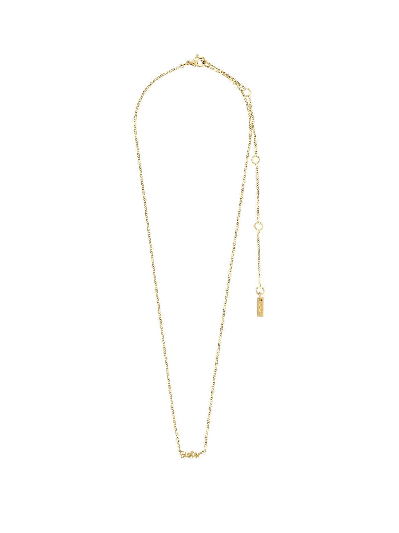 Image of Pilgrim SISTER necklace gold-plated
