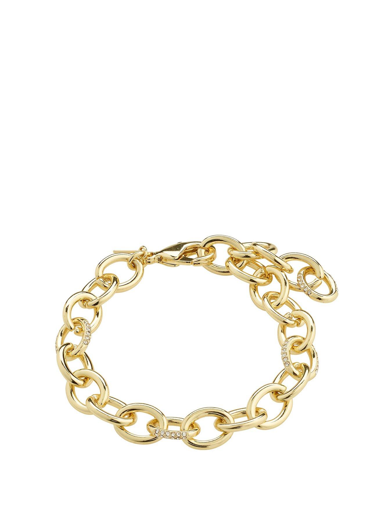 Product photograph of Pilgrim Amiri Bracelet Gold-plated from very.co.uk