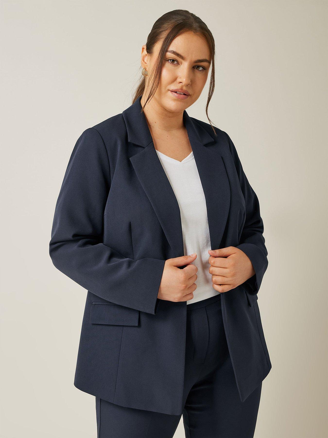 undefined Edge To Edge Blazer - Blue