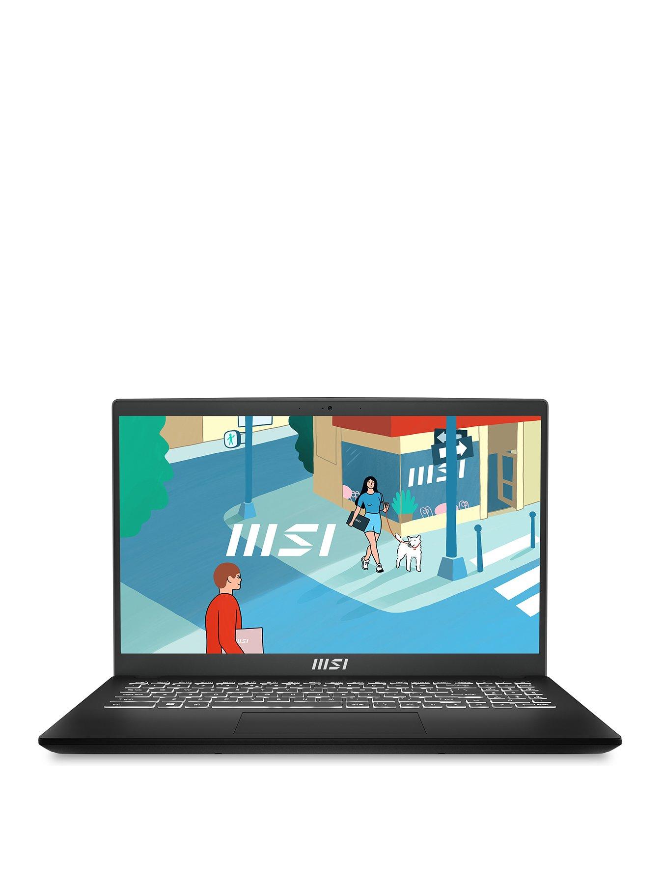 undefined Modern 15 H B13M Laptop - 15.6in FHD, Raptor Lake i7, 16GB RAM, Iris Xe Graphics, 512GB SSD - Classic Black