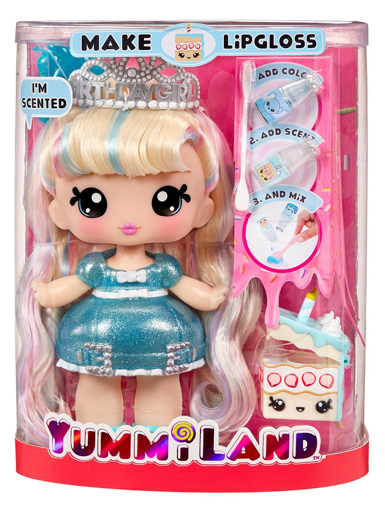 Yummiland Large Doll Lipgloss Pet- Callie Birthday Cake Very