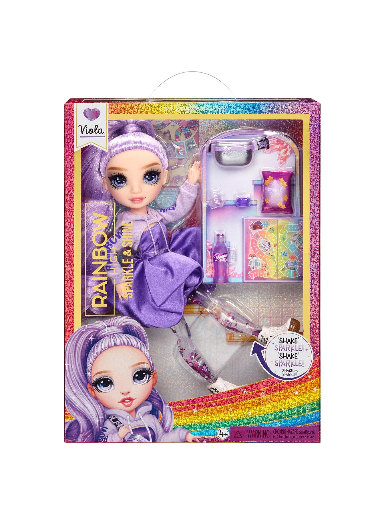Image 2 of 6 of Rainbow High Sparkle &amp; Shine Fashion Doll- Viola (Purple)