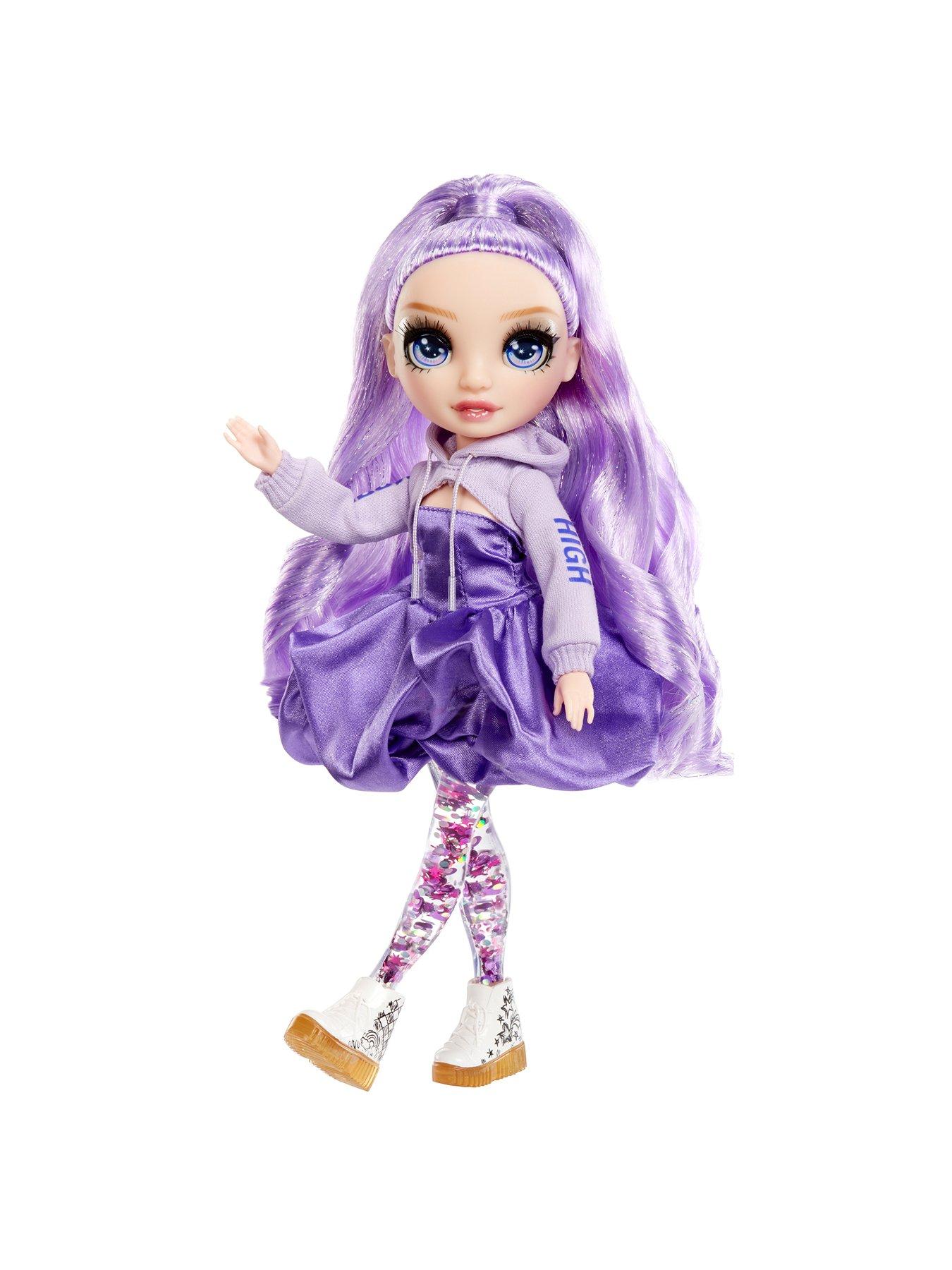 Image 3 of 6 of Rainbow High Sparkle &amp; Shine Fashion Doll- Viola (Purple)