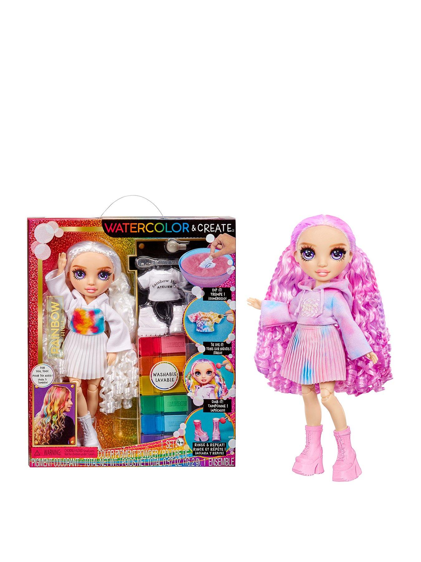 undefined WaterColor  &  Create Fashion Dolls- Purple Eyes
