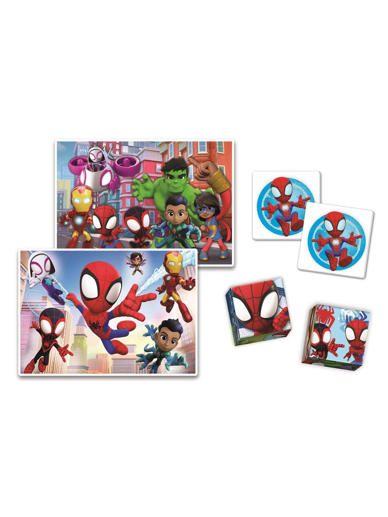 Clementoni Spidey & His Amazing Friends Edukit 4-in-1 Jigsaw Puzzles ...