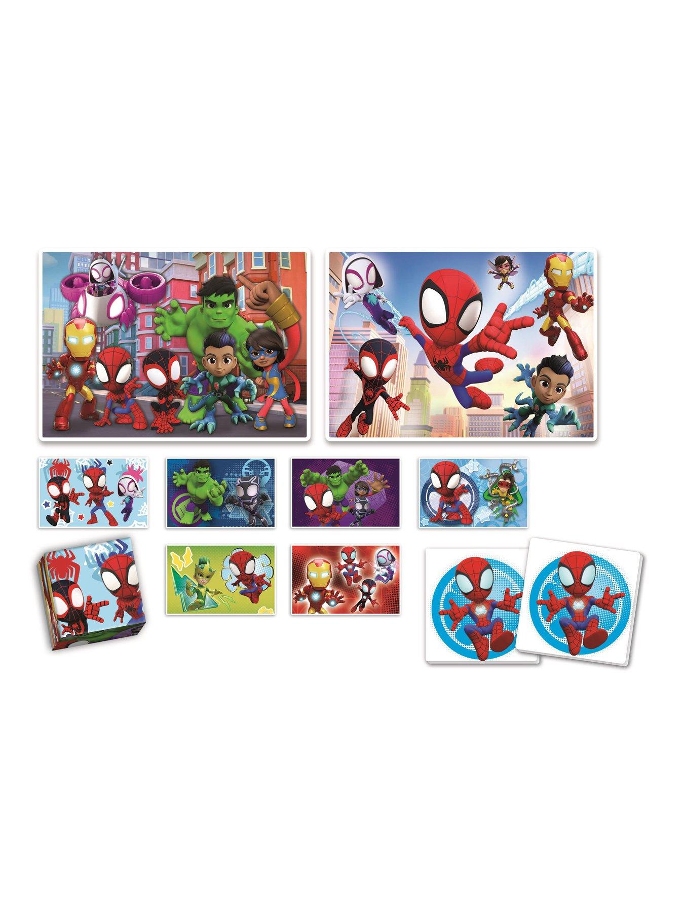 Clementoni Spidey & His Amazing Friends Edukit 4-in-1 Jigsaw Puzzles ...