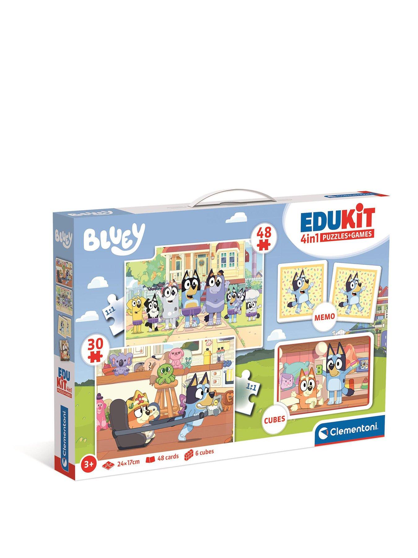 Clementoni Bluey Edukit 4-in-1 Puzzle & Games Set | Very