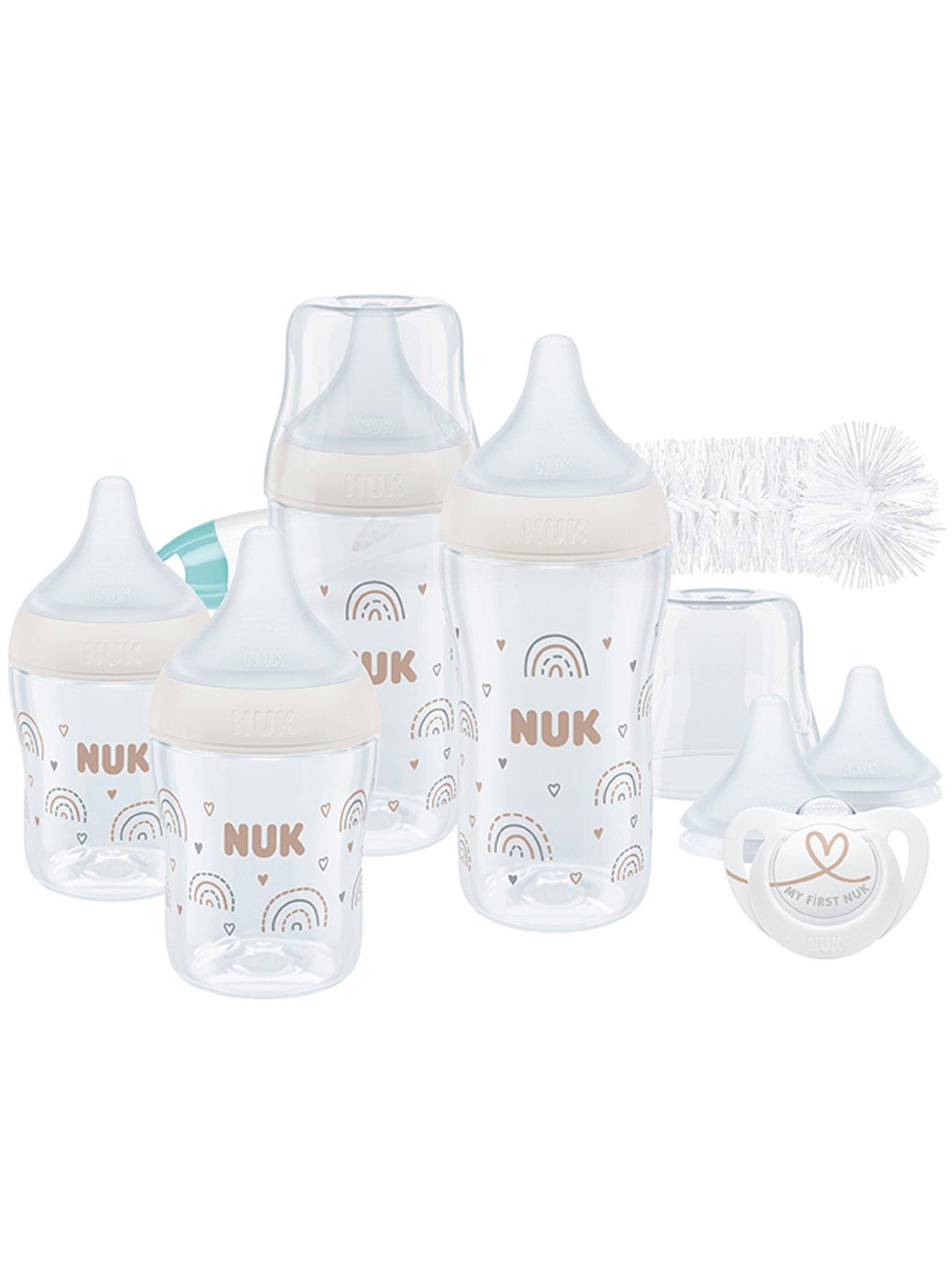 Image 1 of 5 of Nuk PERFECT MATCH STARTER SET - RAINBOW (2x 150ml Bottles, 2x 260ml Bottles, 1x Soother,2x Teats, 1x Bottle Brush) - Multi