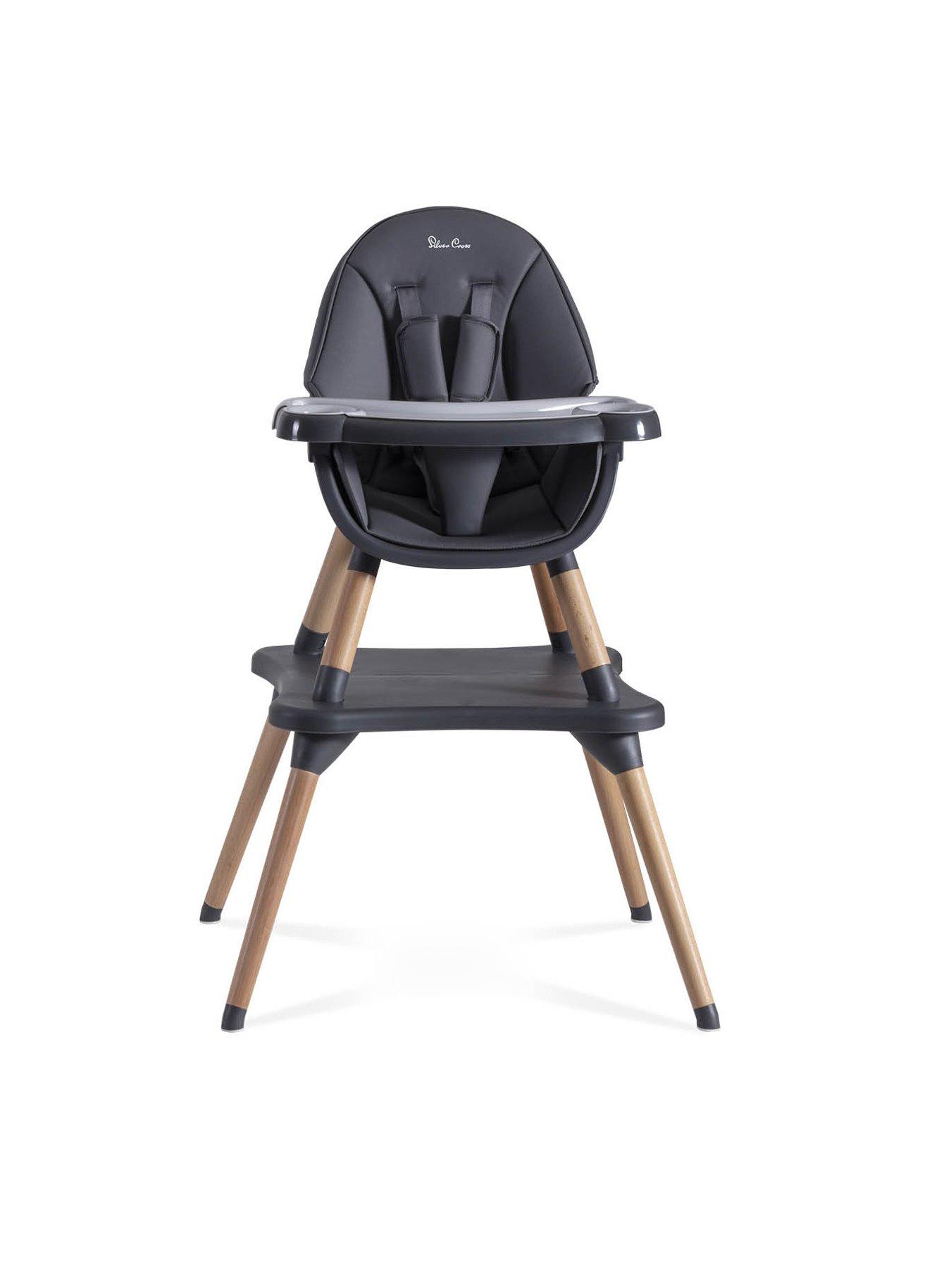 Product photograph of Silver Cross Eat And Play Highchair Grey from very.co.uk
