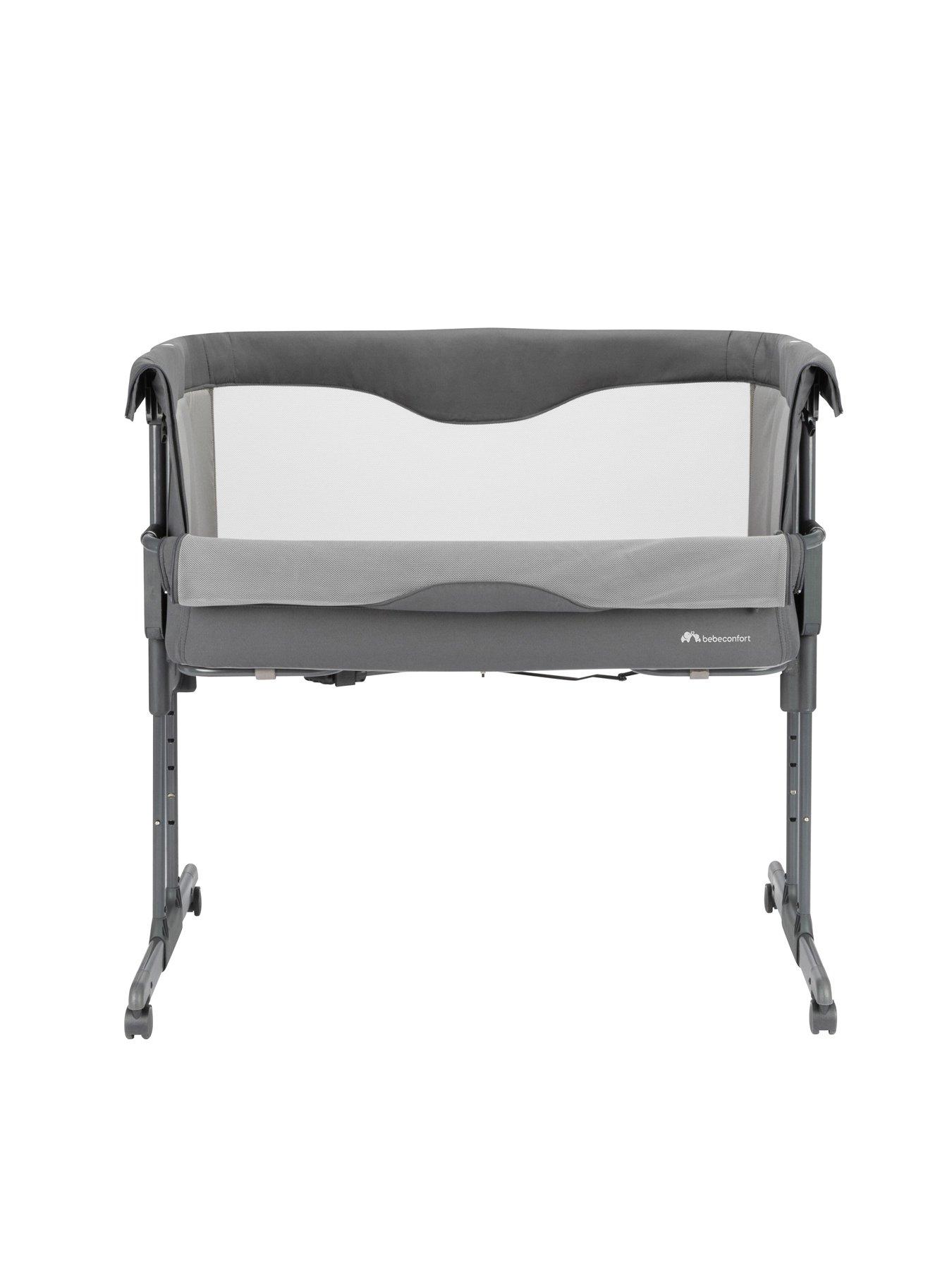 Image 4 of 8 of Bebe Confort Amara Fast Fold Bedside Crib - Tinted Graphite
