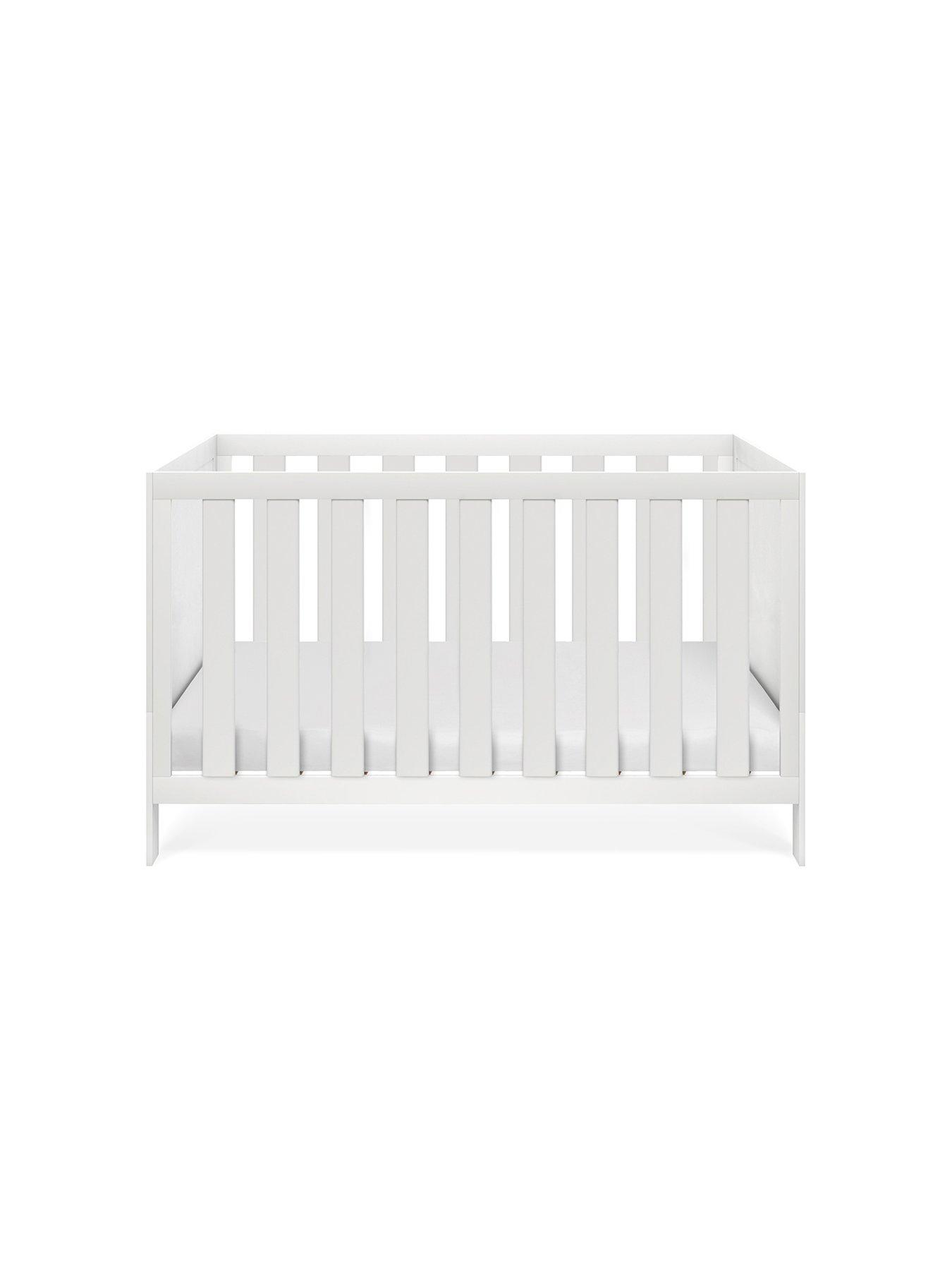 Product photograph of Silver Cross Bromley White - Cot Bed from very.co.uk