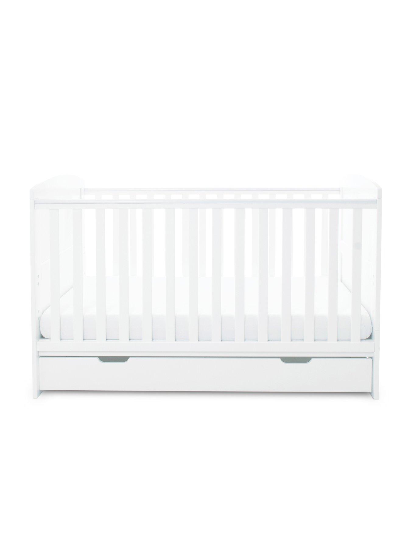 Image 6 of 6 of Ickle Bubba Coleby Classic Cot Bed &amp; Under Drawer - White