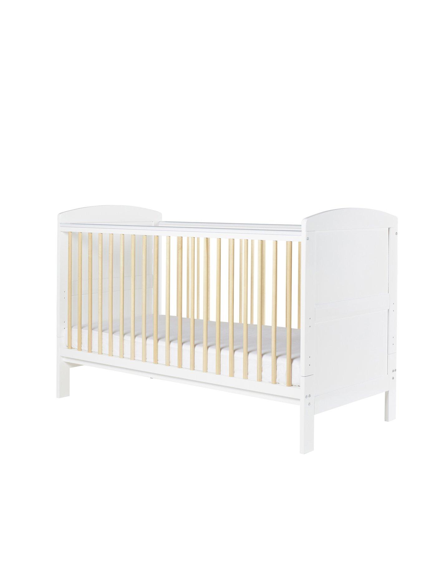 Product photograph of Ickle Bubba Coleby Scandi Cot Bed - Scandi White from very.co.uk