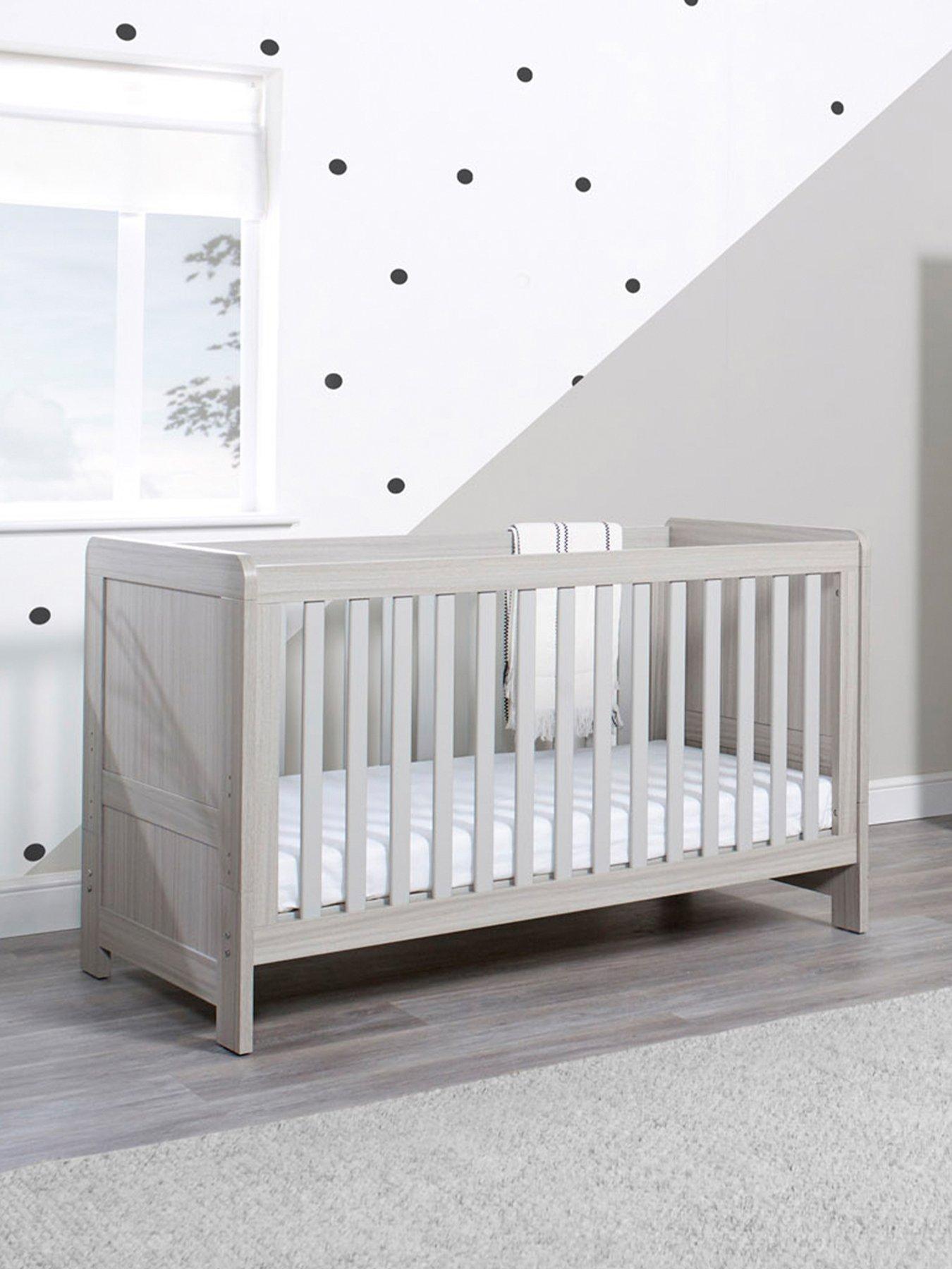 Product photograph of Ickle Bubba Pembrey Cot Bed - Ash Grey from very.co.uk