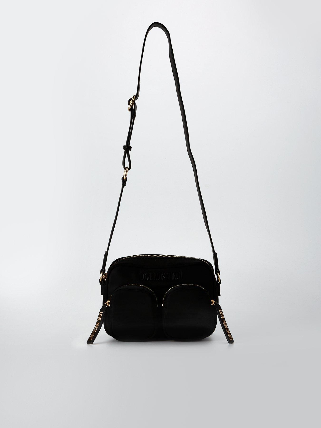 undefined Nylon Crossbody Bag - Black