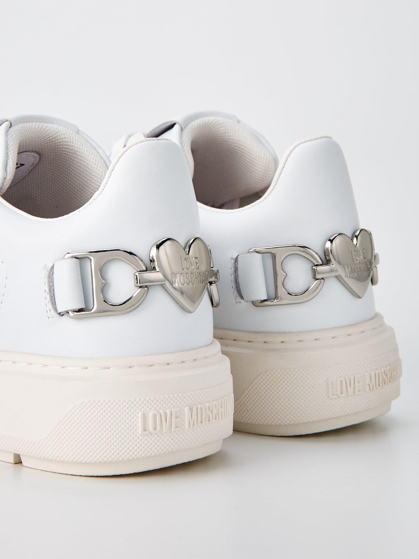 LOVE MOSCHINO Bold Chunky Chain Sneakers White Very