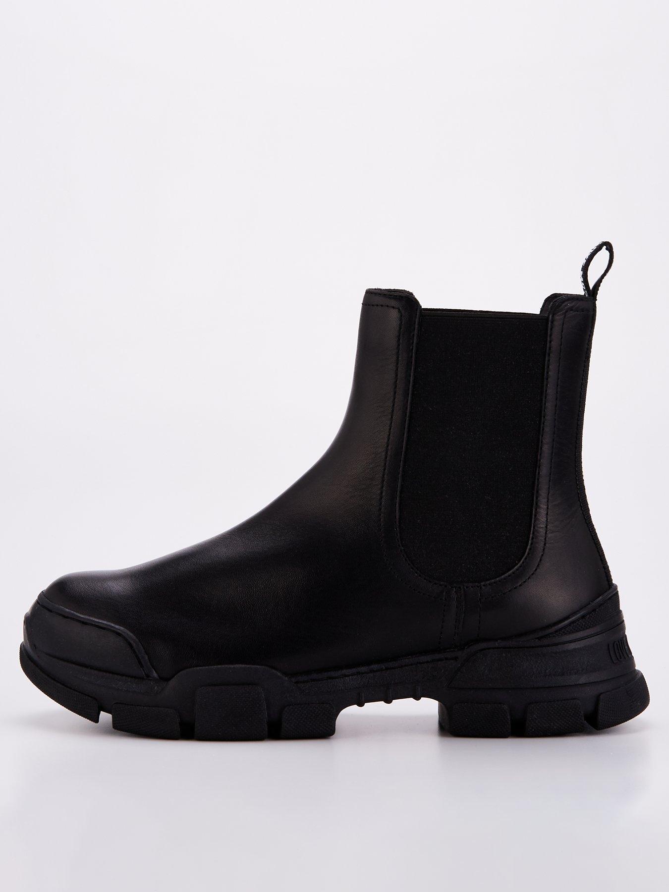 LOVE MOSCHINO Chunky Ankle Boots Black Very
