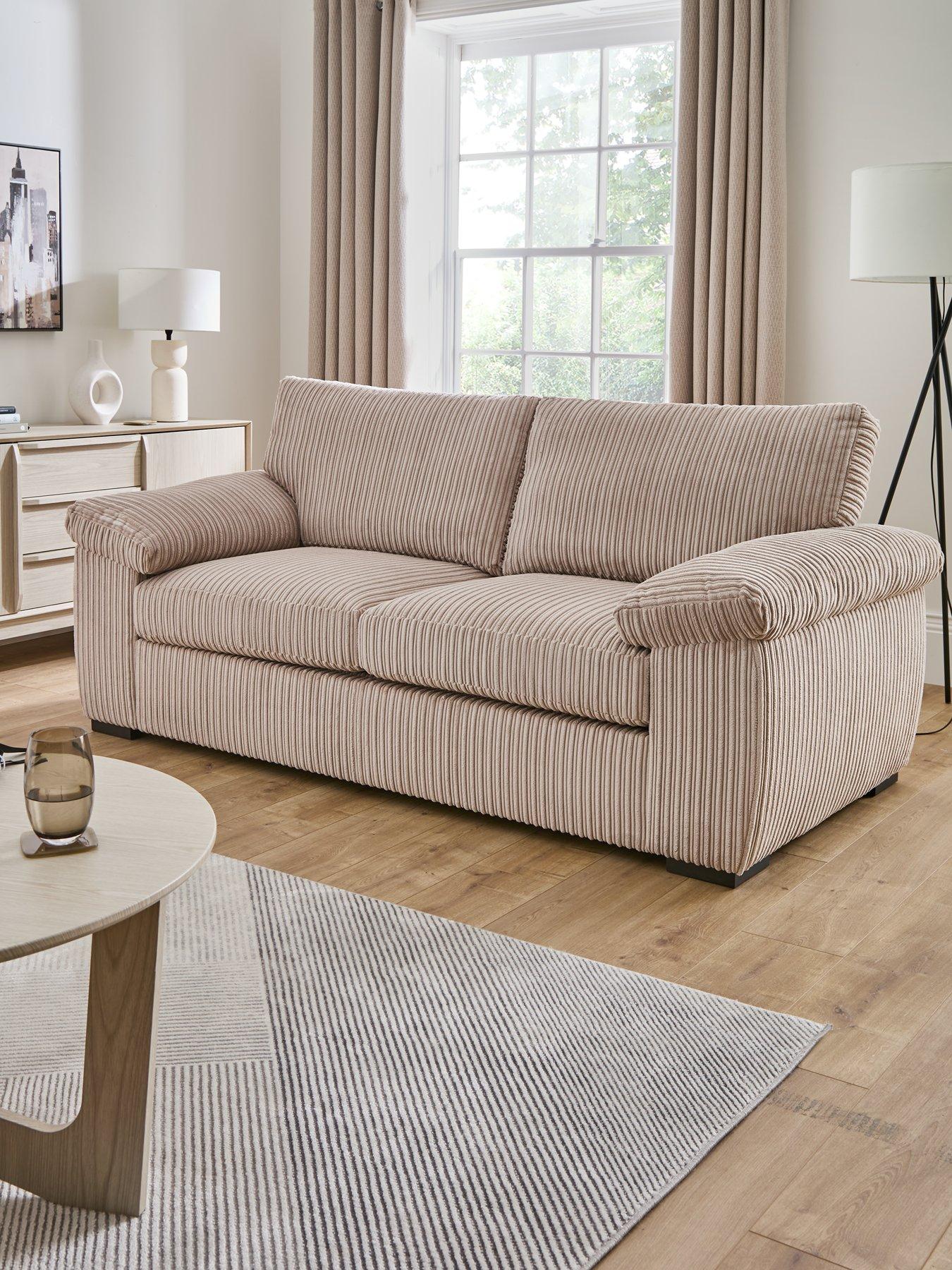 Image 1 of 7 of The Very Collection Amalfi Standard Back Fabric Sofa Bed - FSC&reg; Certified