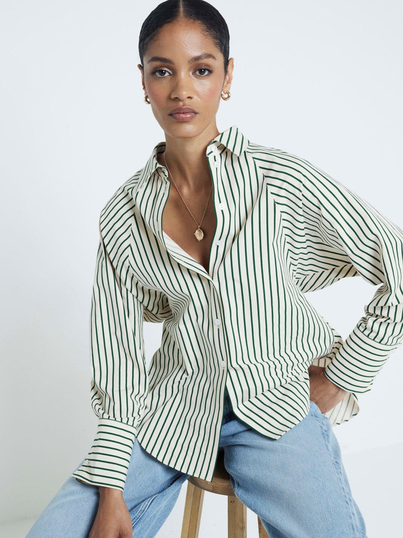 Oversized Shirt River Island Red Stripe Dress River Island Cinched