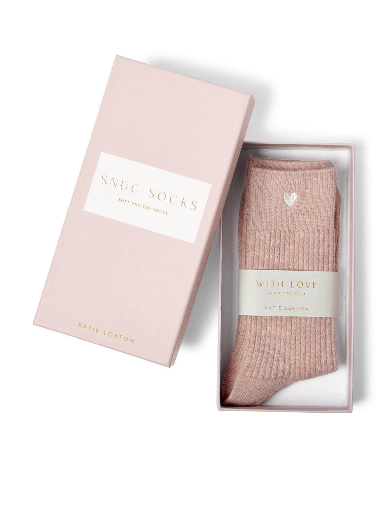 undefined Gift Boxed Socks In Blush Pink