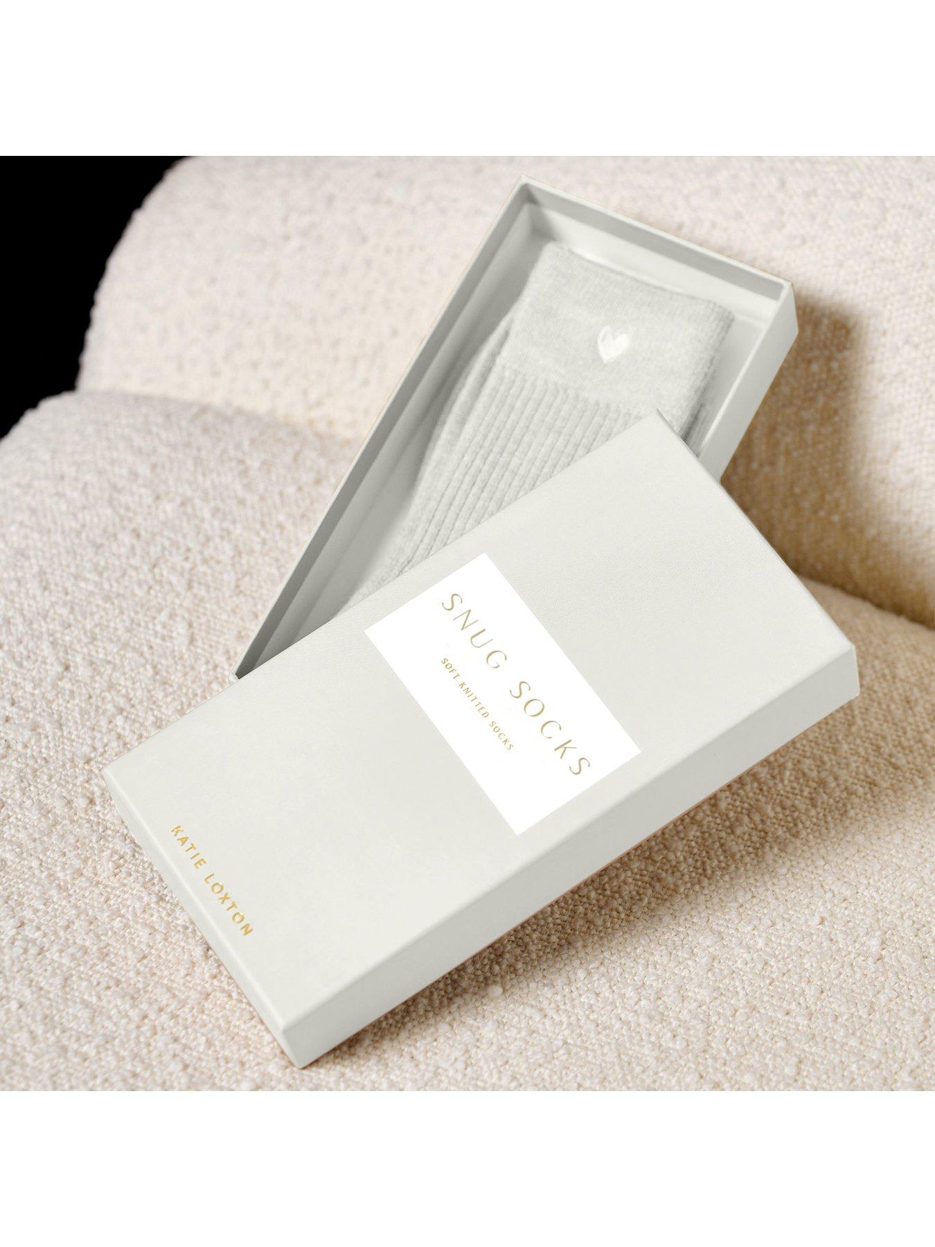 Image 4 of 5 of Katie Loxton Gift Boxed Socks In Off White