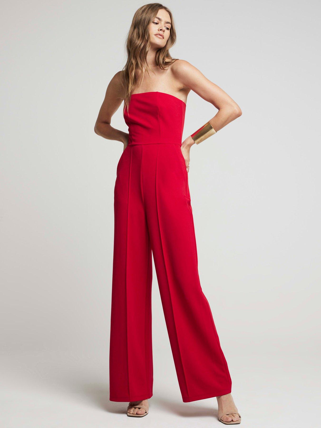 Very red jumpsuit sales