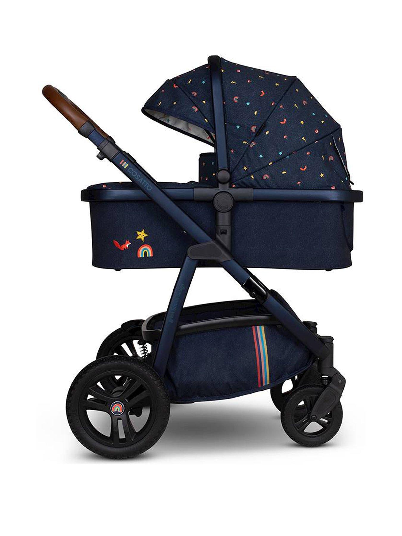 Image 2 of 8 of Cosatto Wow 3 Everything Travel System Bundle ADAC iSize Car Seat - Doodle Days
