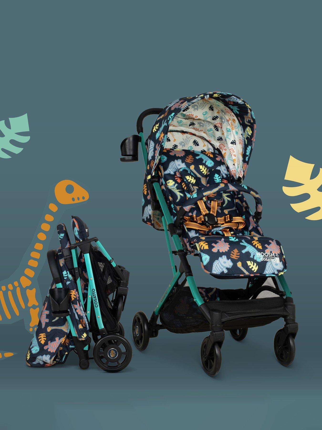 Image 7 of 8 of Cosatto Woosh 4 Compact Fold Stroller - Diggin Dinos