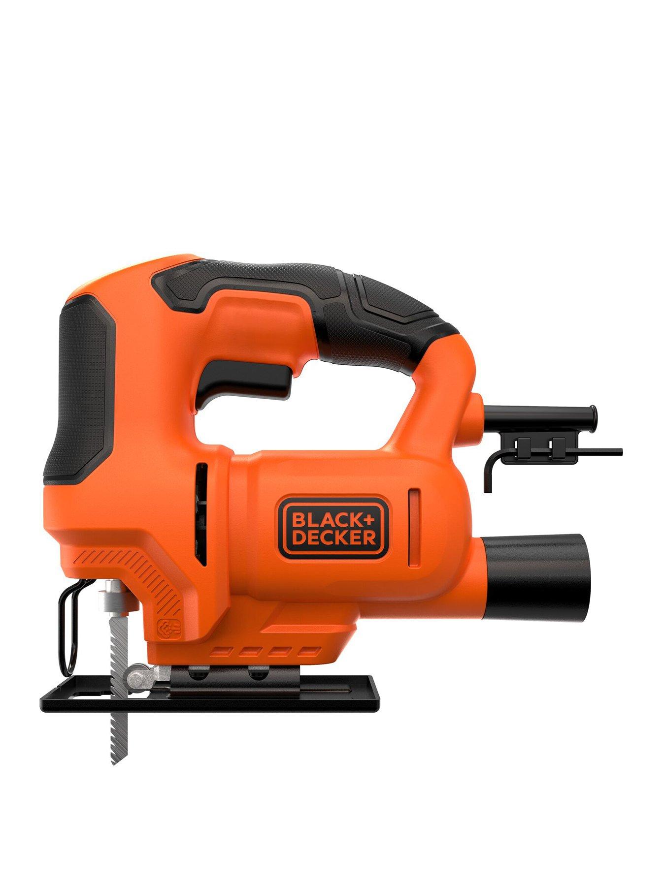 undefined BLACK+DECKER 400W Corded Jigsaw with Blade BES602-GB