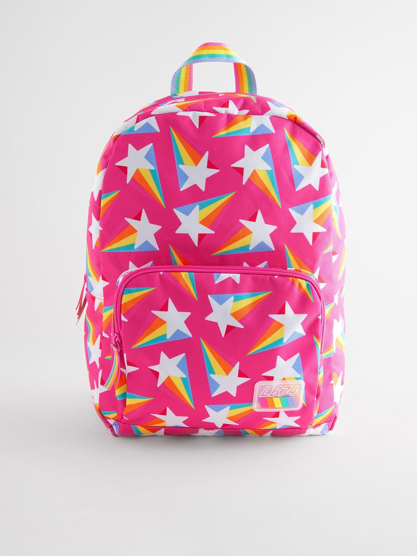 Rainbow bookbags hotsell